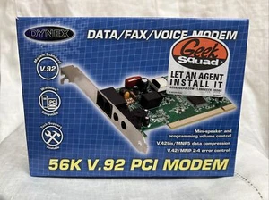 Modem Dynex DX-M100 56K V.92 PCI non testé boîte ouverte #0399 - Photo 1/4