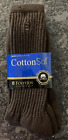 Foot joy FJ VTG Brown Men’s Cotton Sof Golf Socks Crew 7-12 USA New Old Stock