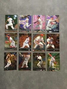 12 Mint 1996 Fleer Metal Universe Baseball Cards Gonzalez Justice Ozzie Klesko - Picture 1 of 2