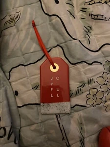Starbucks Christmas Ornament Collectable Joy Full Ceramic Gift Tag 2017 - Picture 1 of 2