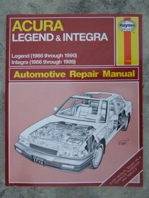 Manual de reparación automática Acura Legend & Integra Haynes Service Shop 1986-1990  Foto 1 de 4