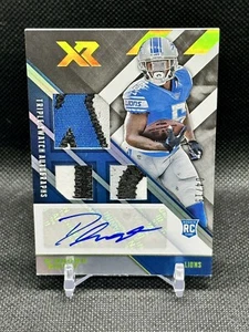 2020 Panini XR Triple Swatch D'ANDRE SWIFT RPA RC PATCH AUTO Lions /15 *** - Picture 1 of 2
