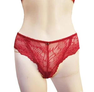 Vintage Elle Macpherson Floral Lace Thong - Picture 1 of 5