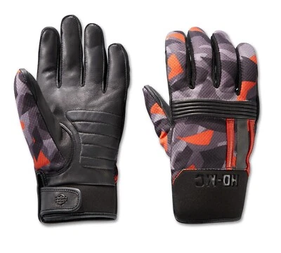 Guantes para hombre Harley-Davidson Centerline mixtos, naranja - 97200-23VM Foto 1 de 4