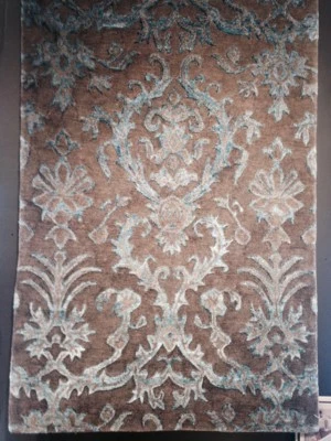 3' X 5' TransitionalTibetan Hand Knotted Area Rug Floral Nepalis Elegant  A+  - Image 1 of 4