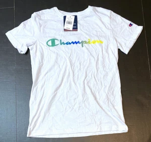 Champion Kids' Gradient Logo Tee, White, Small MSRP $16.00 - Picture 1 of 2