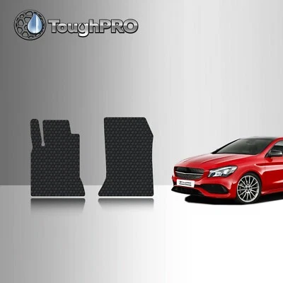 ToughPRO Front Mats Black For Mercedes-Benz CLA All Weather Custom Fit 2013-2019 - Image 1 of 4