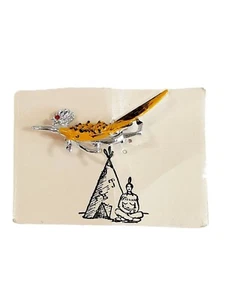 Vtg Native Southern Roadrunner Brooch - Picture 1 of 6