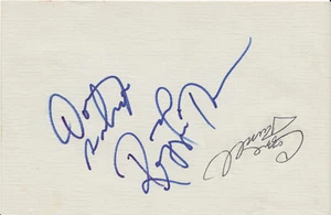 DOUG WILSON CAZZIE RUSSELL REGGIE THEUS PSA/DNA verifiziertes Autogrammblatt - B5083 - Bild 1 von 3