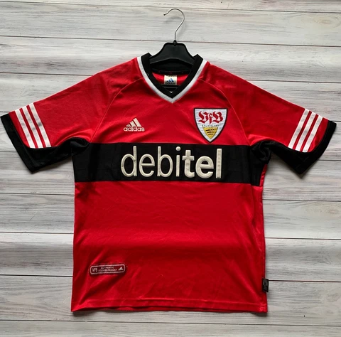 VfB Stuttgart 2001 - 2002 Away football shirt jersey Adidas size XS Cover