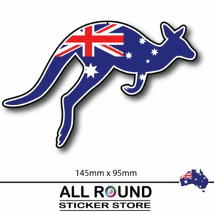 Australia FLAG sticker with kangaroo bumper sticker for car, window, laptop, fri - Picture 1 of 1