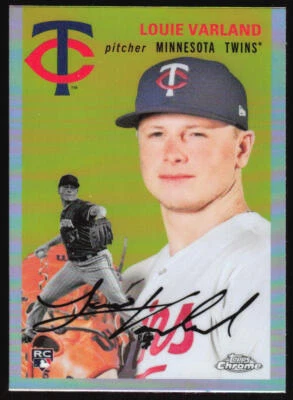 2023 Topps Chrome Platinum Louie Varland #115 Refractor RC Twins - Image 1 of 2