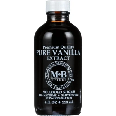 Morton & Bassett Premium Quality Pure Vanilla Extract No Added Sugar 4 FL OZ - Image 1 of 3
