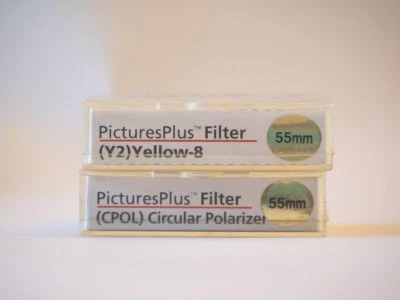Sunpak 55mm Yellow Y2 and Circular Polarizer New in Box - Image 1 of 2