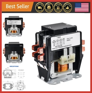 2-polig 40A 24V AC Schütz für Klimakompressor HVAC Relais - Bild 1 von 7