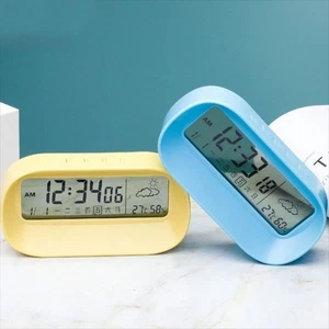 Mini Smart Digital Alarm Clock Electronic Desk Clock  Desktop Decoration - Picture 1 of 14
