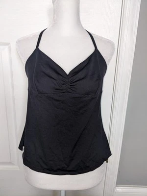 Malia Mills Black Swim Halter Top M - Image 1 of 4