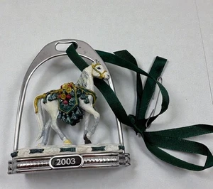 Breyer Pferd Holiday Steigbügel Weihnachtsschmuck 2003 Silent Knight 700603 ohne Karton - Bild 1 von 8