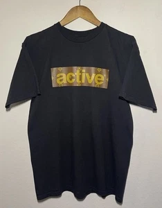 Active Ride Shop Monogram Box Logo Shirt Medium Tee Y2K USA Skate - Picture 1 of 4