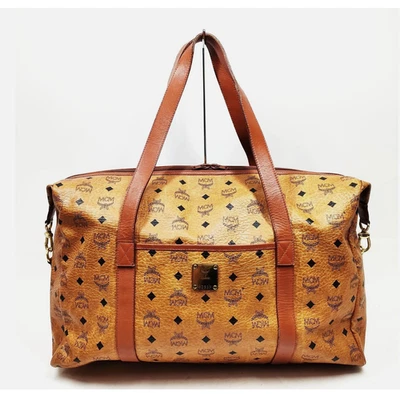Bolso MCM Weekender en color Visetos Coñac Foto 1 de 4