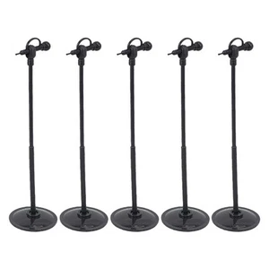 5 Piezas Micrófono Casa de Muñecas Figura de Acción Accesorios Modelo con Soportes - Imagen 1 de 12