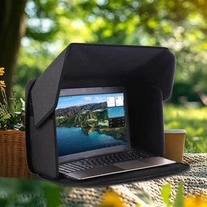 12-16inch Laptop Sun Shade Portable Foldable Computer Privacy Hood Outdoor - NEW - Picture 1 of 17