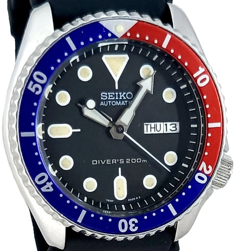 Vintage SEIKO PEPSI SKX007 Genuine "Sallow" dial, 7S26-0020 case & movt. - Image 1 of 4