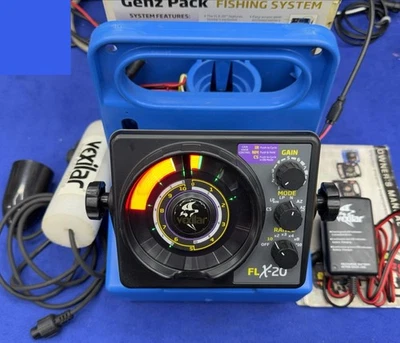 Vexilar FLX-20 Genz Pack Ice Fishing Sonar Depthfinder Flasher W/ 12* Transducer - Image 1 of 4