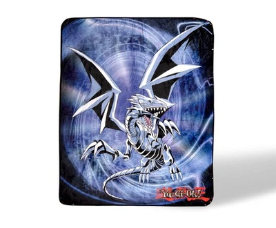 Yu-Gi-Oh! Blue-Eyes White Dragon Fleece Throw Blanket | Plush Soft Polyester ... - Image 1 of 4