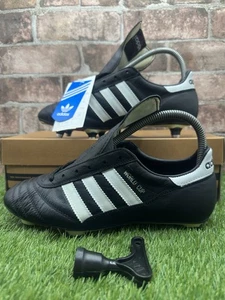 Adidas Vintage World Cup Mens Leather Football Boots UK 6Made In Germany 2001 SG - Picture 1 of 14