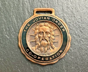 ANTIQUE THE JOVIAN ORDER CO-OPERATION FOB MEDAL H411 - Picture 1 of 7