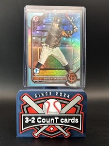 2022 Bowman 1st Edition - Diego Velasquez #BPPF-110 Sky Blue Foil (RC) - Picture 1 of 2