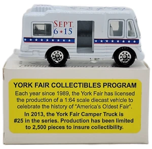 Matchbox 2013 York Fair Camper Truck Limited Edition of 2500 Diecast - Picture 1 of 5