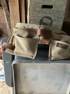 Cintura porta attrezzi in pelle resistente per tradizione, pelle vintage USA made in Mexico. Bello - Foto 1 di 5