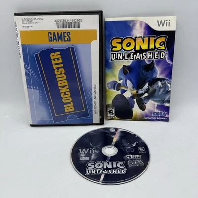Sonic Unleashed (Nintendo Wii, 2008) In Blockbuster Case - Image 1 of 3