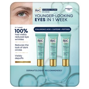 Roc Multi Correxion Hydrate + Plump Eye Cream 0.6 fl oz 3 PACK - Picture 1 of 3