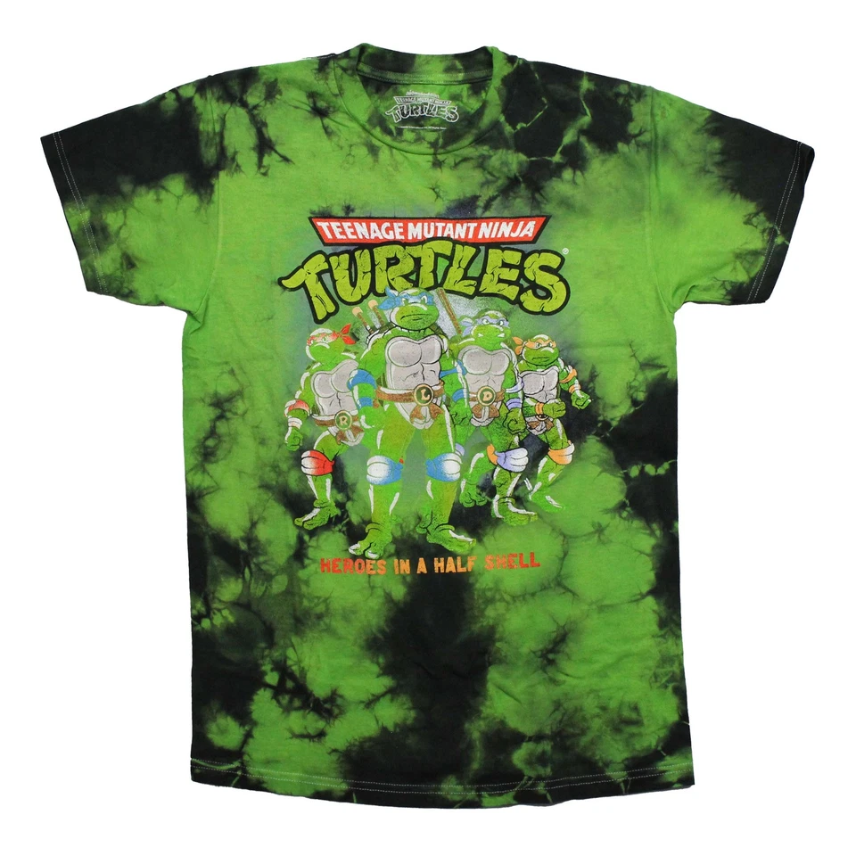 Teenage Mutant Ninja Turtles New Adult T-Shirt -TMNt Over Heroes in a Half Shell - Image 1 of 1