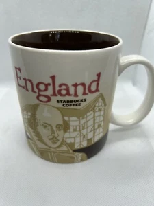 Taza de café rara Starbucks 2010 Inglaterra Global Icon Collector Series 16 oz - Imagen 1 de 6