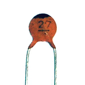 100pc Disc Ceramic Capacitor 27pF 50V ±5% J NP0 RoHS Taiwan NPO - Picture 1 of 3
