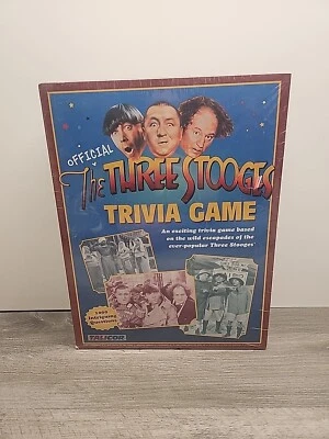 The Official Three Stooges Trivia Game 1000 Questions New Sealed In Plastic - Image 1 of 4