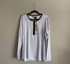 ksubi vertical striped henley NWT size Large - Picture 1 of 5