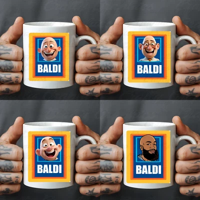 Baldi Mug Baldy Funny Novelty Joke Fathers Day Birthday Secret Santa Christmas - Image 1 of 4