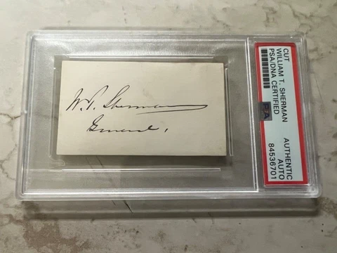 GENERAL WILLIAM TECUMSEH SHERMAN - PSA Encapsulated Cover