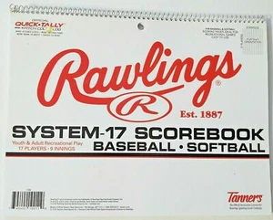 Rawlings System-17 Baseball/Softball Scorebook Youth & Adult Recreational AAC91 - Picture 1 of 1