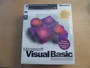 Microsoft Visual Basic 5.0 Professional Edition NEW Still Sealed BIG Box PC\CD - Picture 1 of 6