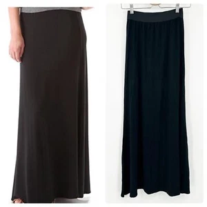 LNA Y2K Witchy Dark Classic Modal Stretch Elastic Waist A-Line Maxirock Size S - Bild 1 von 5