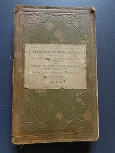 Elements of Mechanism T Baker 2nd Ed 1858 1859 - Picture 1 of 3