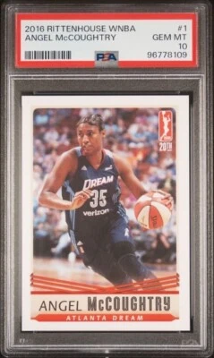 2016 Rittenhouse WNBA PSA 10 Angel McCoughtry Atlanta Dream Louisville Cardinals - Image 1 of 2
