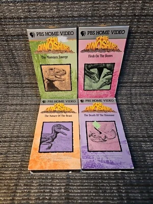 PBS The Dinosaurs! 4 Tape set 1993 - Imagem 1 de 4