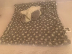 "Edredón suave gris y blanco Jainco Snuggle Tots estrellas de cordero 13""" - Imagen 1 de 3